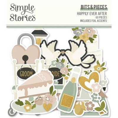 Simple Stories Happily Ever After Die Cuts - Bits & Pieces